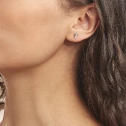 Histoire d'Or Boucles D'oreilles Puces Youssa Barrettes Or Blanc Oxyde De Zirconium* Boucles D'Oreilles|Clous D'Oreilles