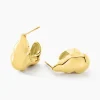 Histoire d'Or Boucles D'oreilles Siofra Acier Jaune