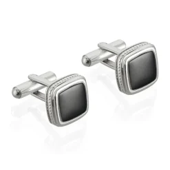 Histoire d'Or Boutons De Manchette Acier Bicolore Leucetios* Autres Bijoux
