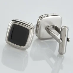 Histoire d'Or Boutons De Manchette Acier Bicolore Leucetios* Autres Bijoux