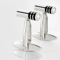 Online Histoire d'Or Boutons De Manchette Gaudens Acier Bicolore