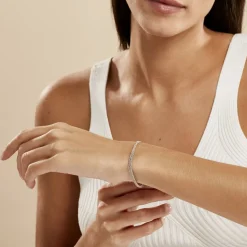 Histoire d'Or Bracelet Abie Torsade Argent Blanc* Bracelets|Bracelets Fantaisie