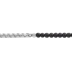Hot Histoire d'Or Bracelet Acier Blanc Christiano Onyx