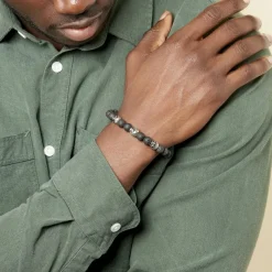 Histoire d'Or Bracelet Acier Blanc Hantz Pierre De Lave* Bracelets|Bracelets Fantaisie