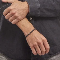 Histoire d'Or Bracelet Acier Noir Daryll* Bracelets|Bracelets Fantaisie