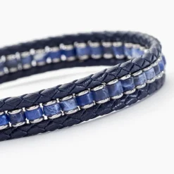 Histoire d'Or Bracelet Alassio Acier Blanc Sodalite* Bracelets|Bracelets Fantaisie