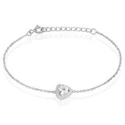 Best Histoire d'Or Bracelet Amantine Argent Blanc Oxyde De Zirconium