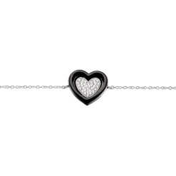 Hot Histoire d'Or Bracelet Ana-paula Argent Blanc Céramique Et Oxyde De Zirconium