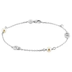 Histoire d'Or Bracelet Anilie Argent Blanc Perle D'imitation Et Oxyde De Zirconium* Bracelets|Bracelets Fantaisie