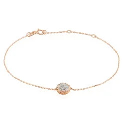 Histoire d'Or Bracelet Anne-laure Or Rose Diamant* Bracelets
