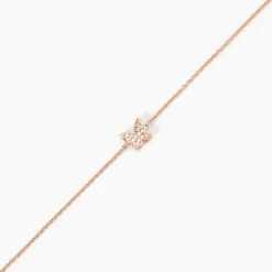 Online Histoire d'Or Bracelet Anne-lise Argent Rose Oxyde De Zirconium