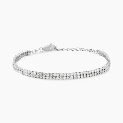 Histoire d'Or Bracelet Anthia Argent Blanc Oxyde De Zirconium