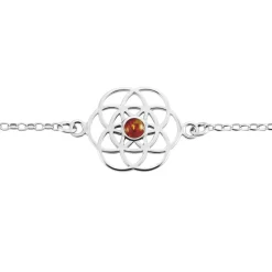 Outlet Histoire d'Or Bracelet Argent Blanc Aeson Ambre