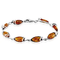 Histoire d'Or Bracelet Argent Blanc Dallal Ambres* Bracelets