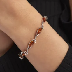 Histoire d'Or Bracelet Argent Blanc Dallal Ambres* Bracelets