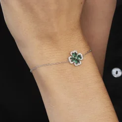 New Histoire d'Or Bracelet Argent Blanc Deryn Verre Oxydes De Zirconium