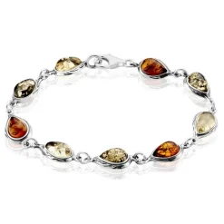 Online Histoire d'Or Bracelet Argent Blanc Fallone Ambres