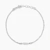 Outlet Histoire d'Or Bracelet Argent Blanc Maic