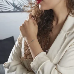 Outlet Histoire d'Or Bracelet Argent Blanc Maic