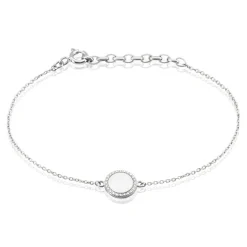 Discount Histoire d'Or Bracelet Argent Blanc Paros