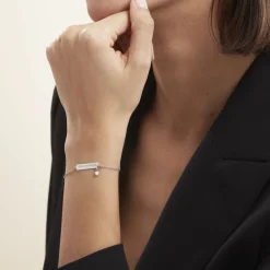 Hot Histoire d'Or Bracelet Argent Blanc Sameera Agate