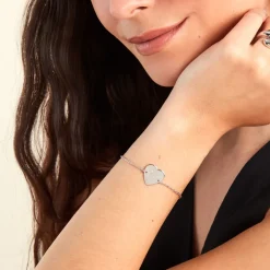 Hot Histoire d'Or Bracelet Argent Blanc Sharla