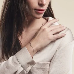 New Histoire d'Or Bracelet Argent Blanc Teoxane