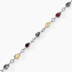 Clearance Histoire d'Or Bracelet Argent Blanc Weronika Ambre