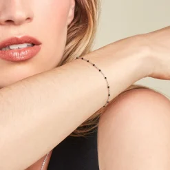 Clearance Histoire d'Or Bracelet Argent Polka argent blanc