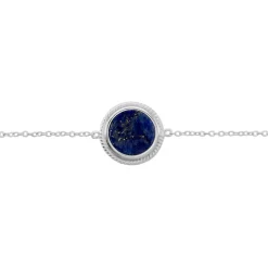 Outlet Histoire d'Or Bracelet Argent Zea Lapis Lazulis argent blanc lapis lazuli bleu