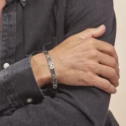 New Histoire d'Or Bracelet Arnaud Acier Blanc