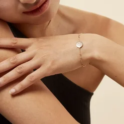 Hot Histoire d'Or Bracelet Artea Plaqué Or Jaune Oxyde De Zirconium