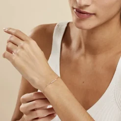 Best Histoire d'Or Bracelet Aryles De Zirconium argent rose oxyde