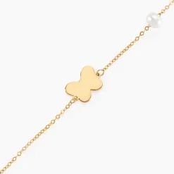 Histoire d'Or Bracelet Aurida Papillon Or Jaune Perle De Culture* Bracelets