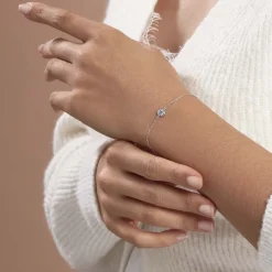 Best Histoire d'Or Bracelet Auxana Argent Blanc Oxyde De Zirconium argent blanc oxyde bleu