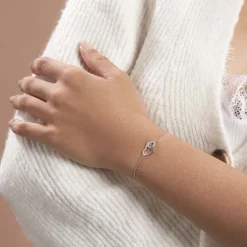 Histoire d'Or Bracelet Azylis Argent Blanc Oxyde De Zirconium