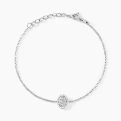 Histoire d'Or Bracelet Baroque Party Argent Blanc Oxyde De Zirconium