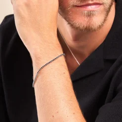 Histoire d'Or Bracelet Black Diamond Or Blanc Diamant Noirs* Bracelets