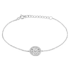 Online Histoire d'Or Bracelet Brunilda Argent Blanc Oxyde De Zirconium