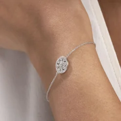 Online Histoire d'Or Bracelet Brunilda Argent Blanc Oxyde De Zirconium