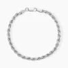 New Histoire d'Or Bracelet Cacilda Maille Corde Argent Blanc