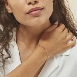 Discount Histoire d'Or Bracelet Cameo Maille Alternee 1/3 or rose