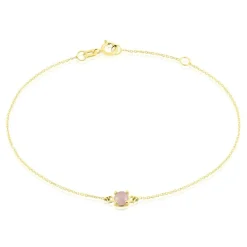 Histoire d'Or Bracelet Campsis Or Jaune Calcedoine