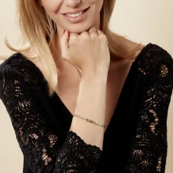 Histoire d'Or Bracelet Capucin Maille Marine Plate* Bracelets|Bracelets Maille