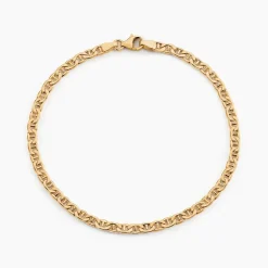 Discount Histoire d'Or Bracelet Capucin Or Jaune Maille Marine Plate