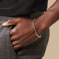 Histoire d'Or Bracelet Carlo Or Bicolore Maille Marine Ronde* Bracelets|Bracelets Maille