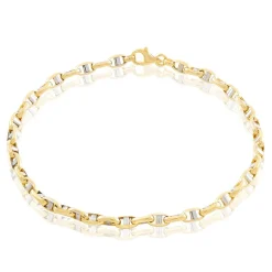 Histoire d'Or Bracelet Carlo Or Bicolore Maille Marine Ronde* Bracelets|Bracelets Maille