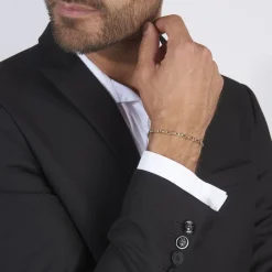 Histoire d'Or Bracelet Carlo Or Bicolore Maille Marine Ronde* Bracelets|Bracelets Maille