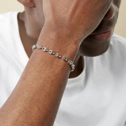 Discount Histoire d'Or Bracelet Carrus Argent Blanc