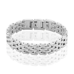Histoire d'Or Bracelet Celicia Maille Grain De Riz Acier Blanc* Bracelets|Bracelets Fantaisie